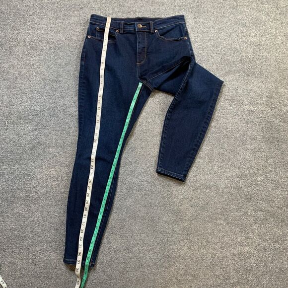 Duluth Trading Jeans Womens 8 Short Denim 27 Inch Inseam Mid Rise Skinny Ankle - Picture 8 of 13